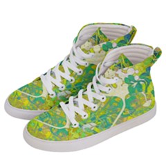 Floral 1 Abstract Men s Hi-top Skate Sneakers by dressshop