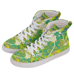 Floral 1 Abstract Women s Hi-top Skate Sneakers by dressshop