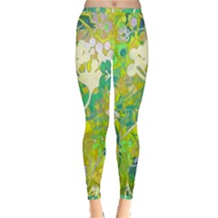 Floral 1 Abstract Inside Out Leggings by dressshop