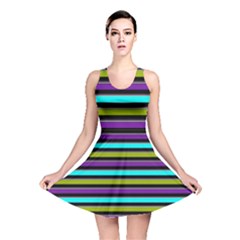 Retro Stripe 1 Version 2 Reversible Skater Dress