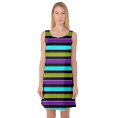 Retro Stripe 1 Version 2 Sleeveless Satin Nightdress by dressshop