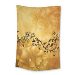 Wonderful Vintage Design With Floral Elements Small Tapestry by FantasyWorld7