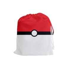 Poke Ball Drawstring Pouch (large)