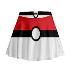 Poke Ball Mini Flare Skirt by raeraeshescrafty