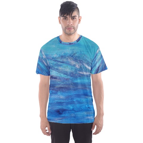 Into The Chill  Men s Sports Mesh Tee by arwwearableart