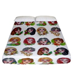 All The Pretty Ladies Fitted Sheet (king Size)