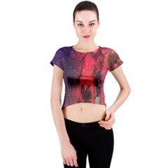 Desert Dreaming Crew Neck Crop Top by ArtByAng