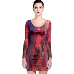 Desert Dreaming Long Sleeve Bodycon Dress by ArtByAng