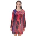 Desert Dreaming Long Sleeve Chiffon Shift Dress  View1