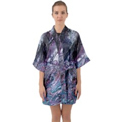 Planetary Quarter Sleeve Kimono Robe by ArtByAng