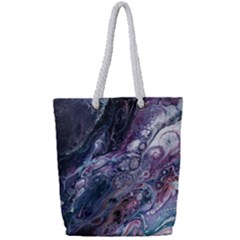 Planetary Full Print Rope Handle Tote (small) by ArtByAng