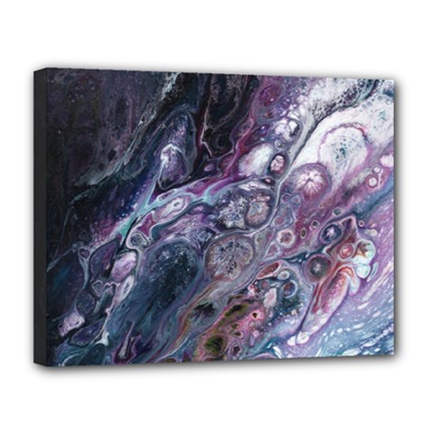 Planetary Canvas 14  X 11  (stretched) by ArtByAng