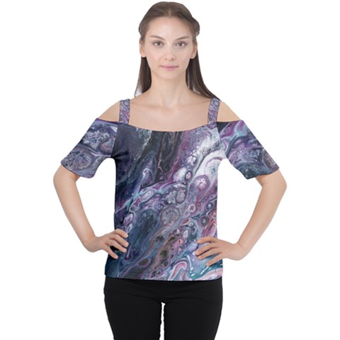 Planetary Cutout Shoulder Tee by ArtByAng