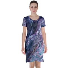 Planetary Short Sleeve Nightdress by ArtByAng