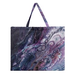 Planetary Zipper Large Tote Bag by ArtByAng