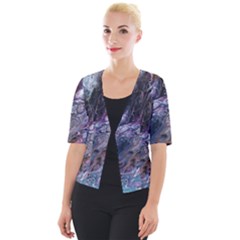 Planetary Cropped Button Cardigan by ArtByAng