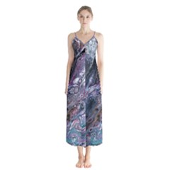 Planetary Button Up Chiffon Maxi Dress by ArtByAng