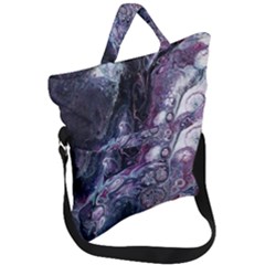 Planetary Fold Over Handle Tote Bag by ArtByAng