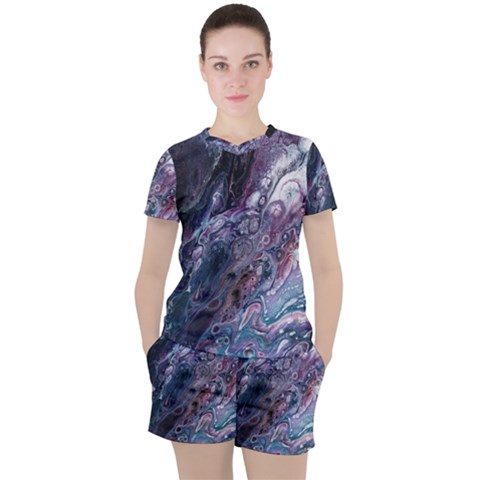 Planetary Women s Tee And Shorts Set by ArtByAng