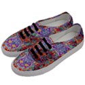 Red Purple Sparkle Floral Men s Classic Low Top Sneakers View2