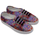 Red Purple Sparkle Floral Men s Classic Low Top Sneakers View3