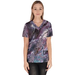 Planetary Women s V-neck Scrub Top by ArtByAng