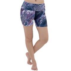 Planetary Lightweight Velour Yoga Shorts by ArtByAng