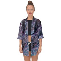 Planetary Open Front Chiffon Kimono