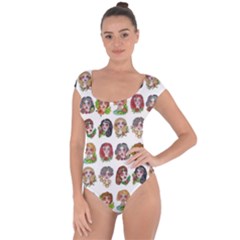 All The Petty Ladies Short Sleeve Leotard  by ArtByAng