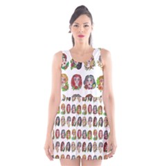 All The Petty Ladies Scoop Neck Skater Dress by ArtByAng