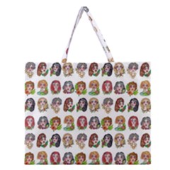 All The Petty Ladies Zipper Large Tote Bag by ArtByAng