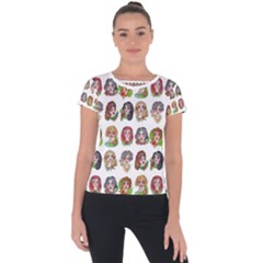 All The Petty Ladies Short Sleeve Sports Top  by ArtByAng