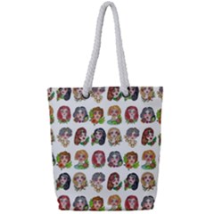 All The Petty Ladies Full Print Rope Handle Tote (small) by ArtByAng