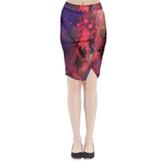 Desert Dreaming Midi Wrap Pencil Skirt by ArtByAng