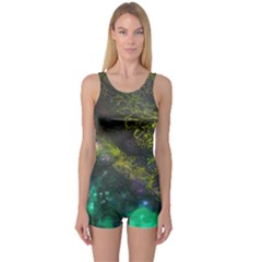 Deep In The Reef One Piece Boyleg Swimsuit by ArtByAng