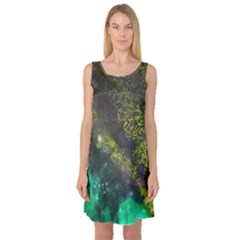 Deep In The Reef Sleeveless Satin Nightdress by ArtByAng