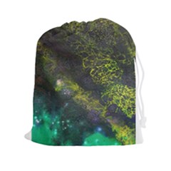 Deep In The Reef Drawstring Pouch (xxl) by ArtByAng