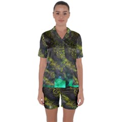 Deep In The Reef Satin Short Sleeve Pyjamas Set by ArtByAng