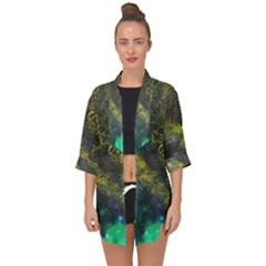 Deep In The Reef Open Front Chiffon Kimono by ArtByAng