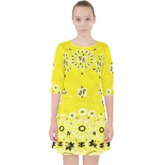 Grunge Yellow Bandana Pocket Dress by dressshop