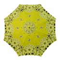 Grunge Yellow Bandana Golf Umbrellas View1