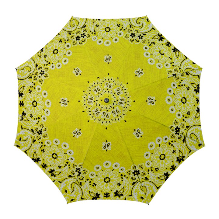 Grunge Yellow Bandana Golf Umbrellas