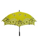 Grunge Yellow Bandana Golf Umbrellas View3