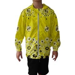 Grunge Yellow Bandana Hooded Windbreaker (kids) by dressshop