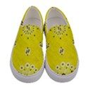 Grunge Yellow Bandana Women s Canvas Slip Ons View1