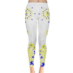 Faded Yellow Bandana Leggings  by dressshop