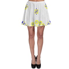 Faded Yellow Bandana Skater Skirt by dressshop