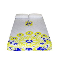 Faded Yellow Bandana Fitted Sheet (full/ Double Size) by dressshop