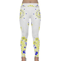 Faded Yellow Bandana Classic Yoga Leggings by dressshop