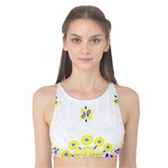 Faded Yellow Bandana Tank Bikini Top by dressshop